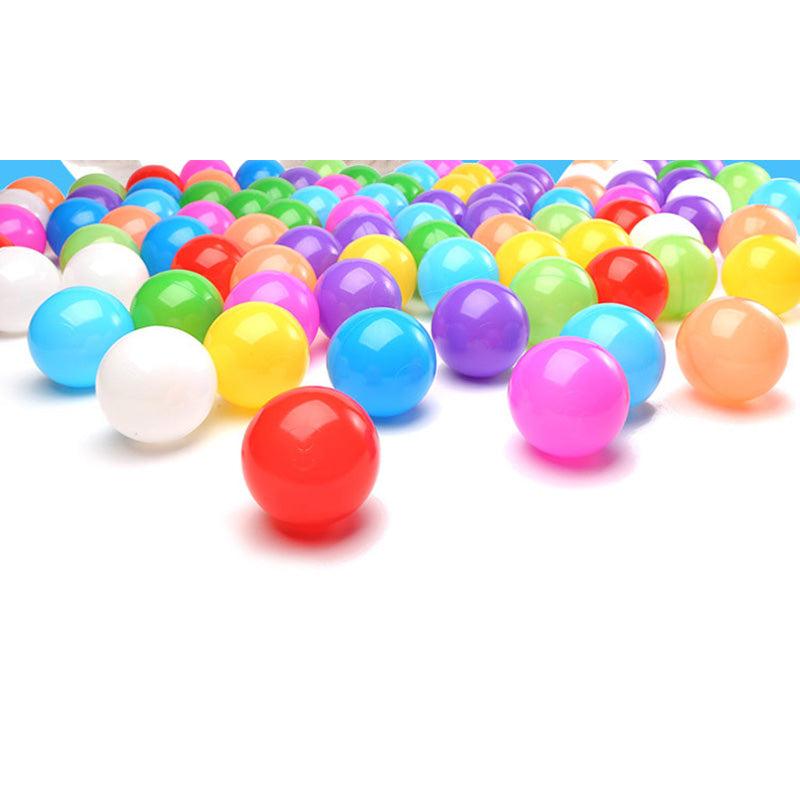 100 Soft Play Balls for Kids - Multicolor Ball Pit Set by HitMyNeed