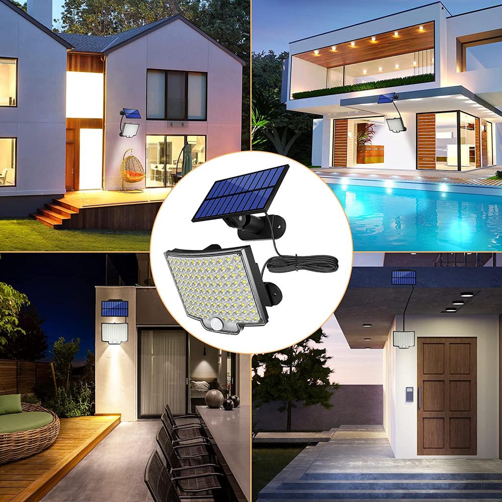 106 LED Solar Motion Sensor Outdoor Wall Light by HitMyNeed