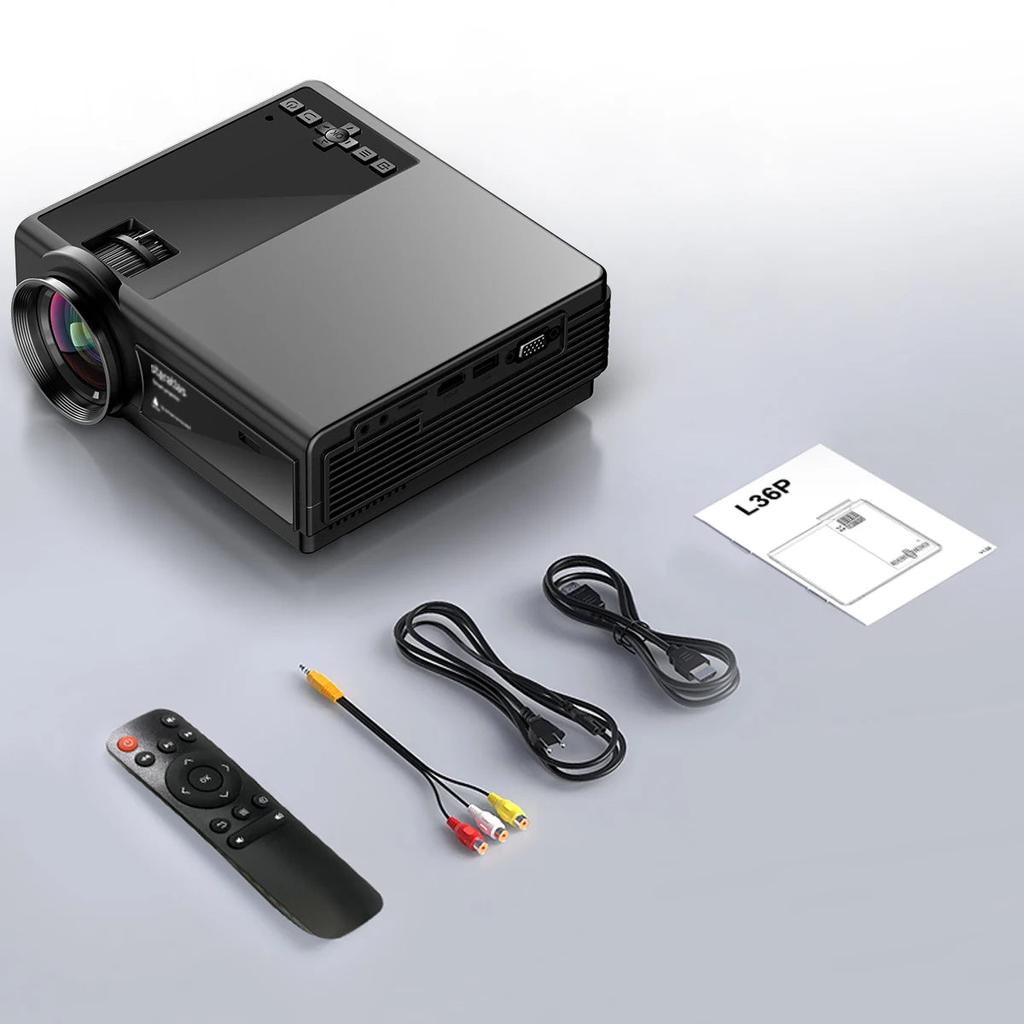 1080P WiFi & Bluetooth Home Theater Projector by HitMyNeed