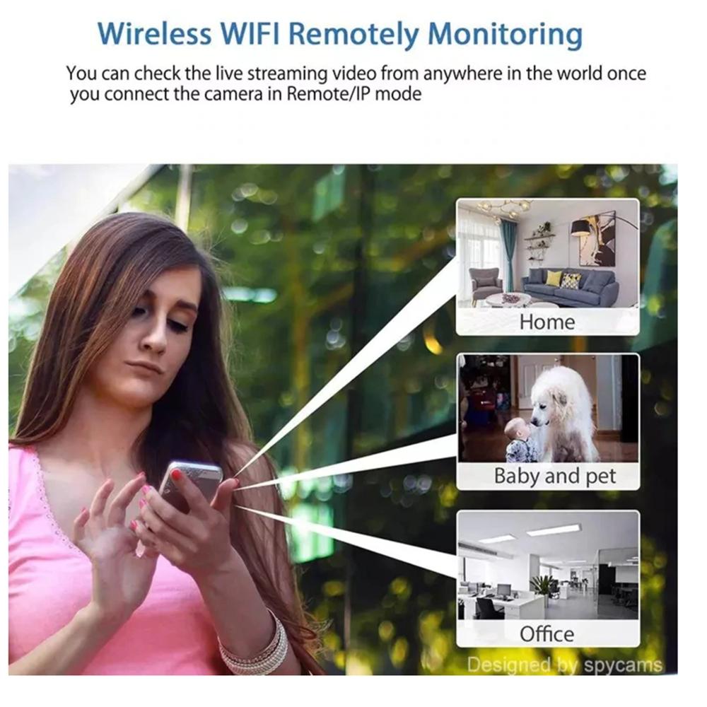 1080P WiFi Mini Baby Monitor with Night Vision with-32g-card by HitMyNeed