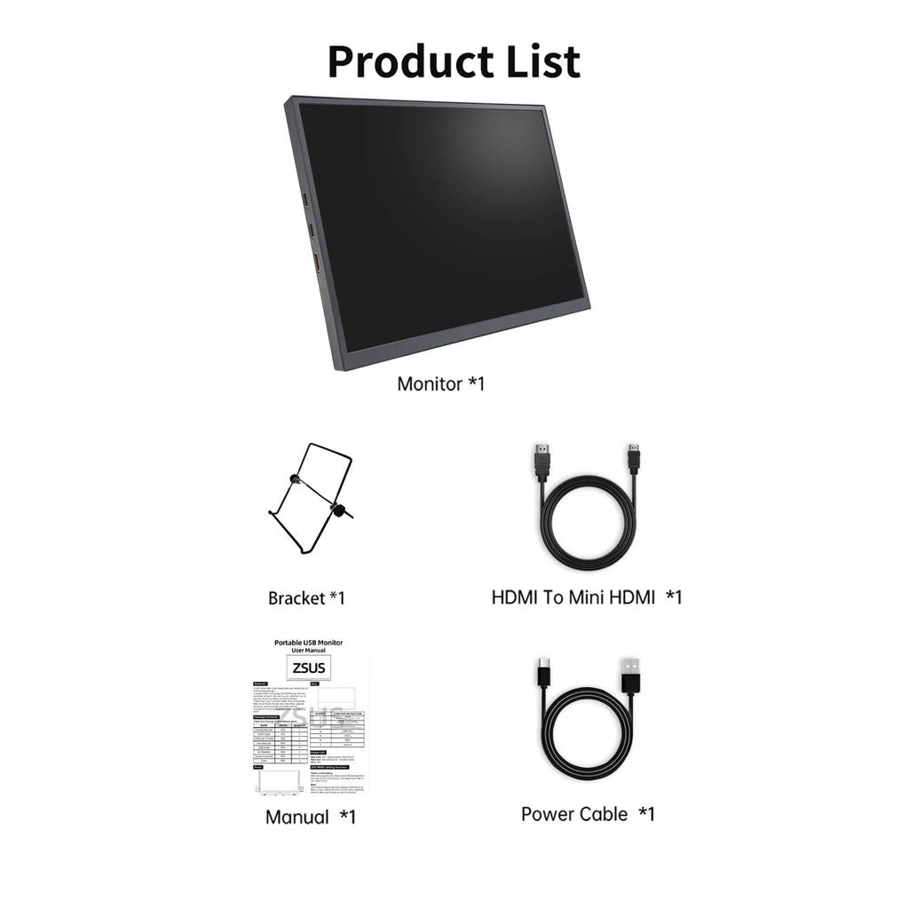 10.5" 1920x1280 Portable Monitor 100% sRGB IPS by HitMyNeed