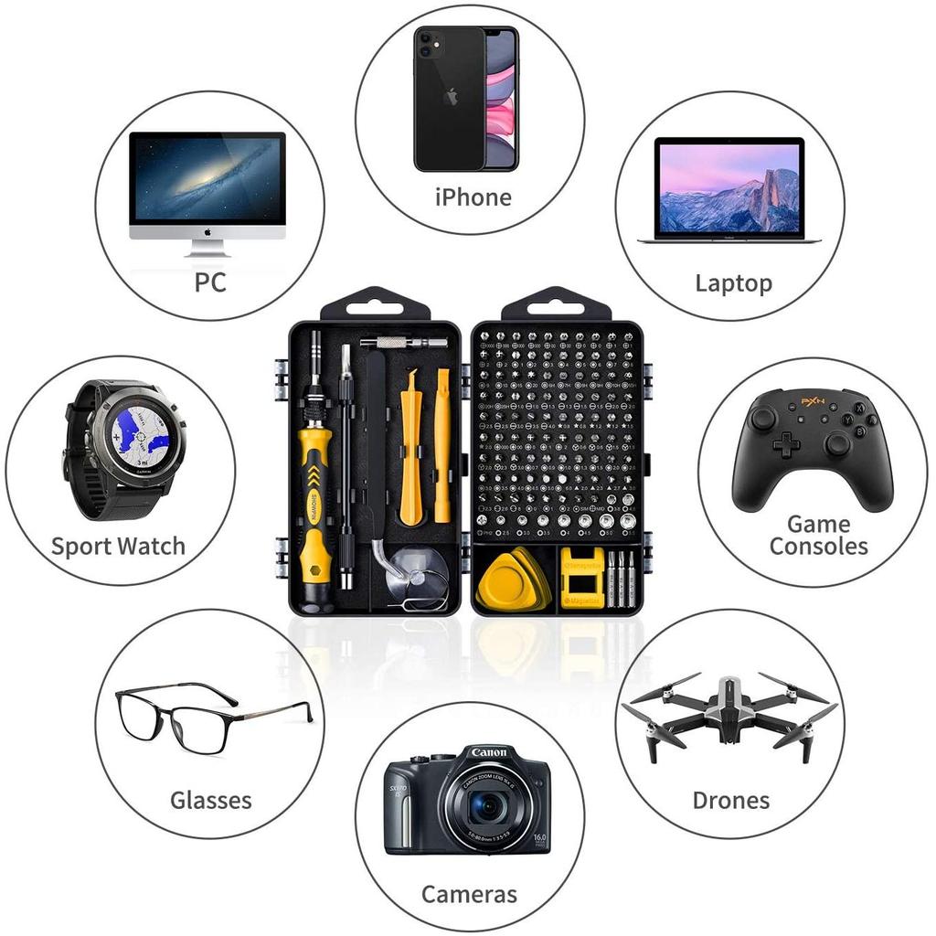 122-in-1 Magnetic Computer & Laptop Repair Kit by HitMyNeed