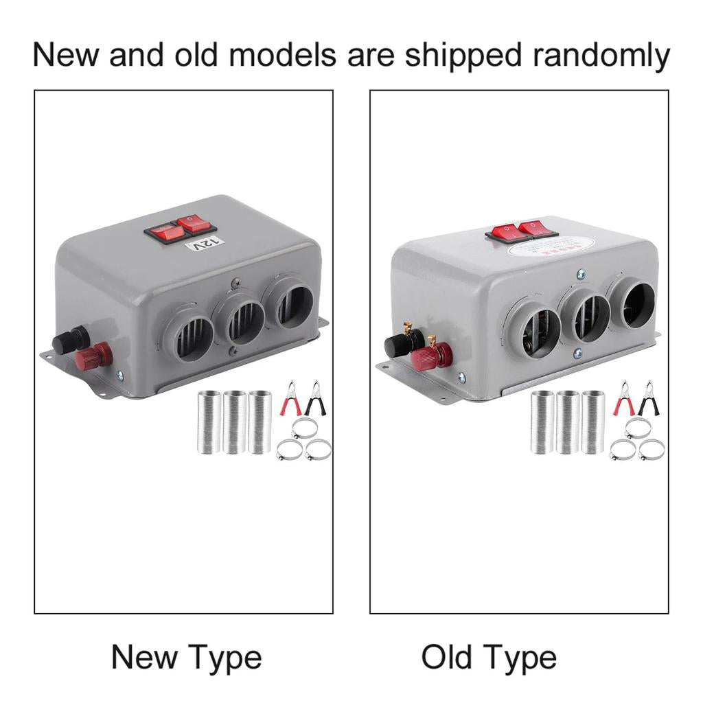 12V Compact 3-Hole Car Heater 600-800W by HitMyNeed