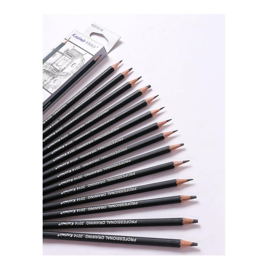 14-Piece Graphite Art Pencil Set for Drawing & Sketching by HitMyNeed