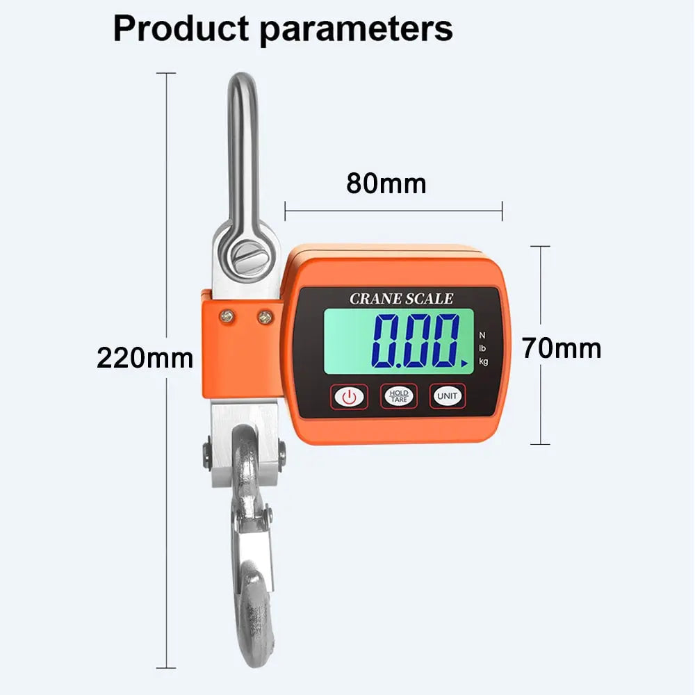 0.05-500kg Digital Hanging Crane Scale with LCD by HitMyNeed