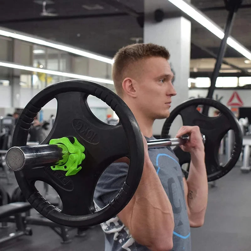 1 Pair 50mm Barbell Spinlock Collars with Quick Lock by HitMyNeed