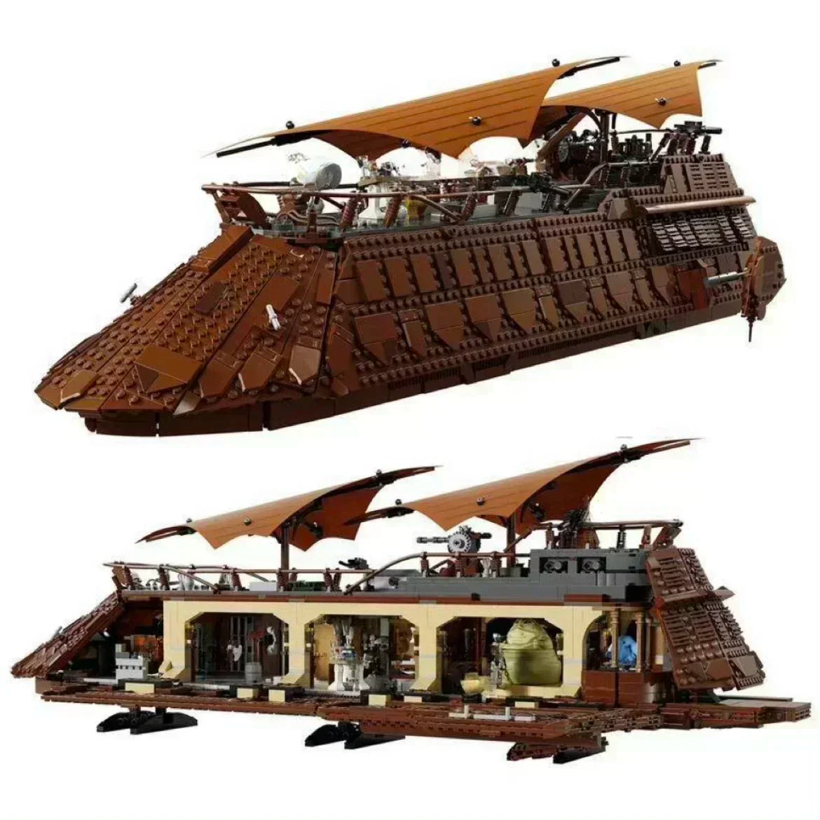 3950pcs Sail Barge Classic Sailboat Building Set