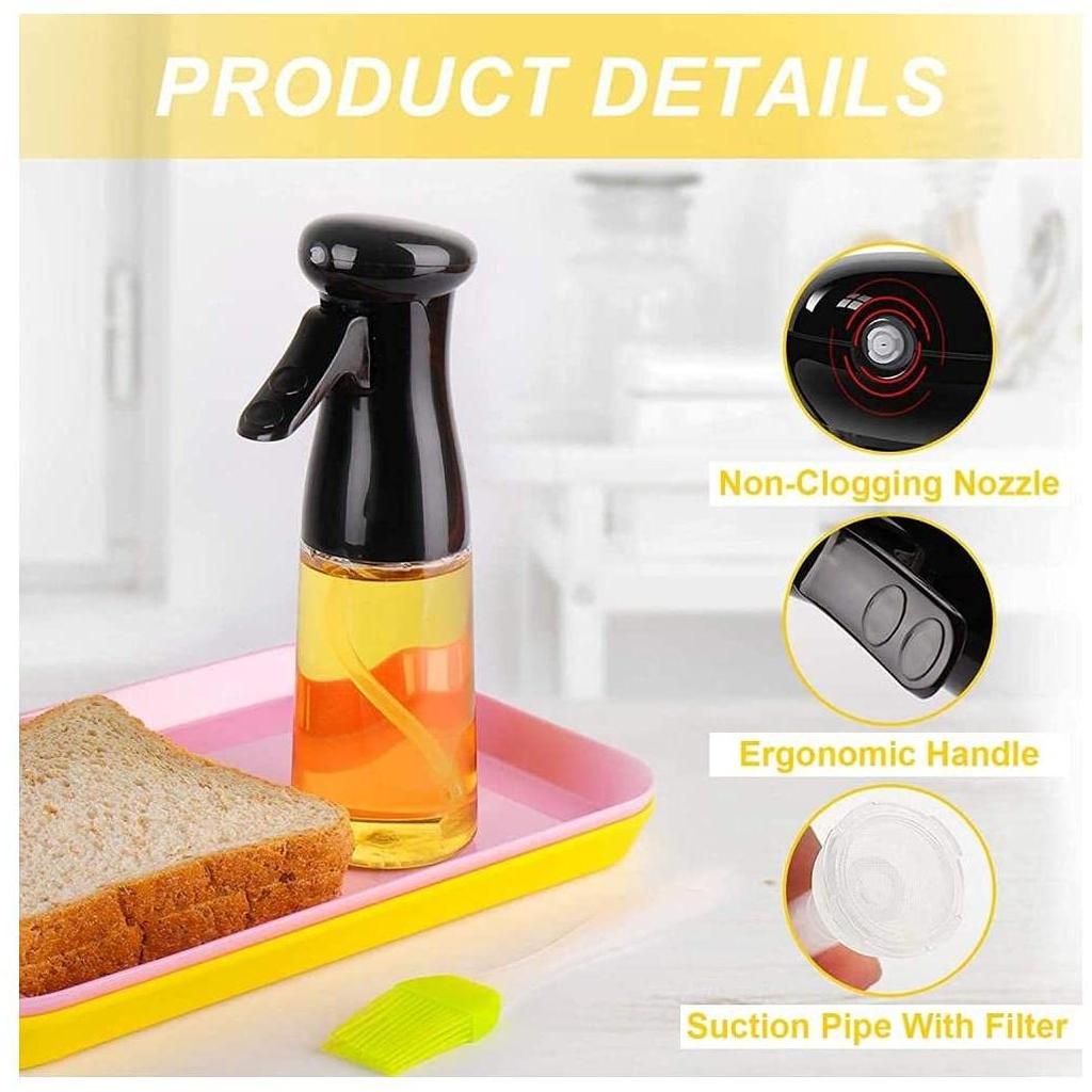 210ml Olive Oil Spray Bottle for Cooking & BBQ by HitMyNeed