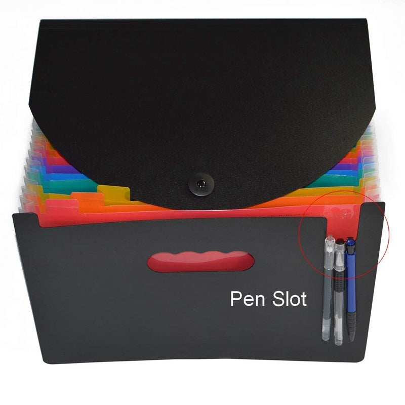 24-Pocket A4 Expanding File Folder with Cover by HitMyNeed