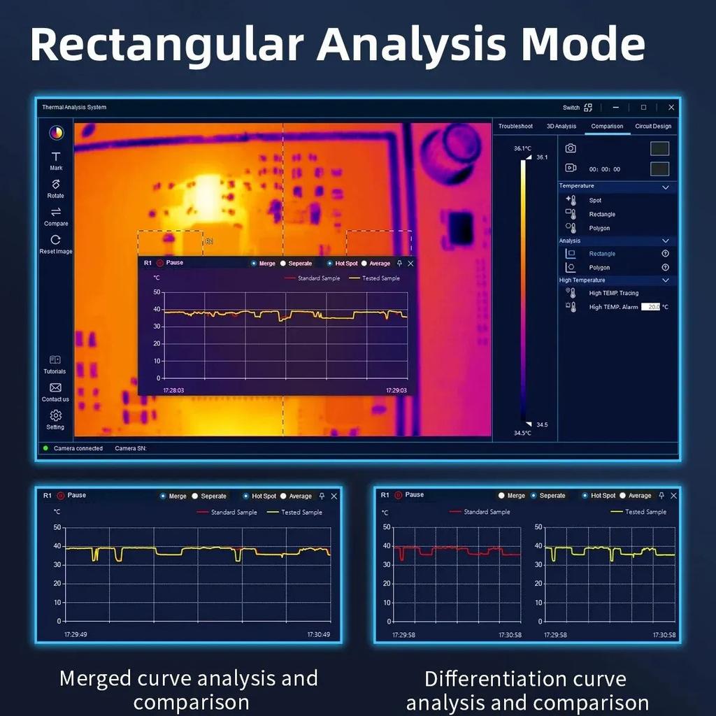 256x192 3D PCB Thermal Imaging Analyzer by HitMyNeed