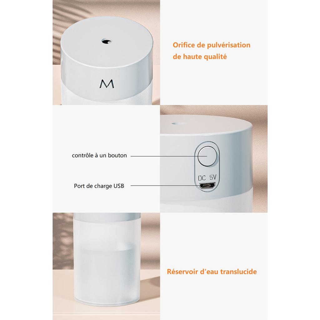 260ml Ultrasonic USB Humidifier & Aroma Diffuser by HitMyNeed