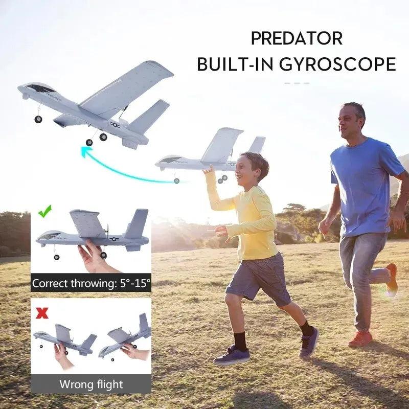 2.4G RC Foam Glider Plane with Lights 660mm Wingspan by HitMyNeed