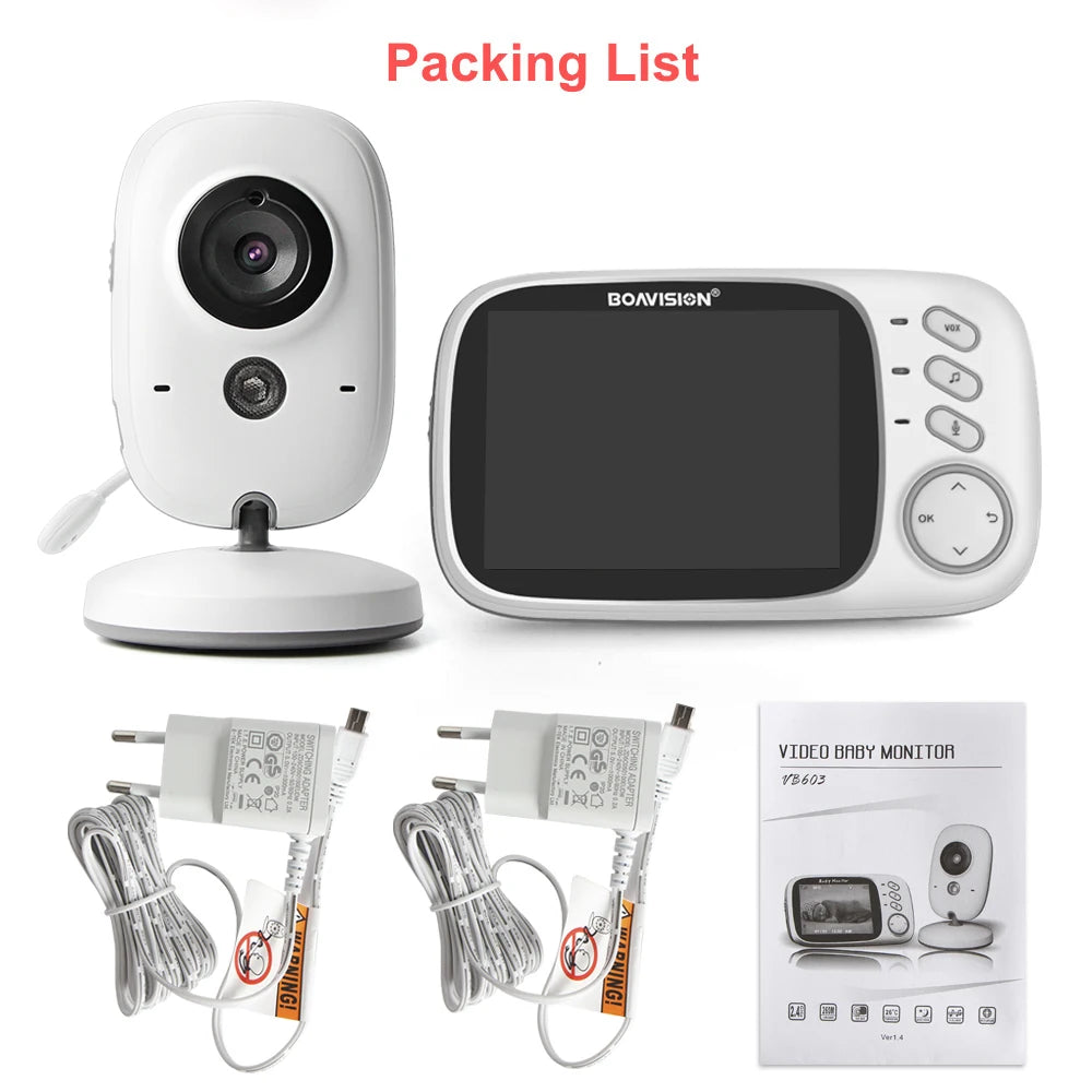 2.4G Video Baby Monitor with 3.2" Screen & Talkback by HitMyNeed