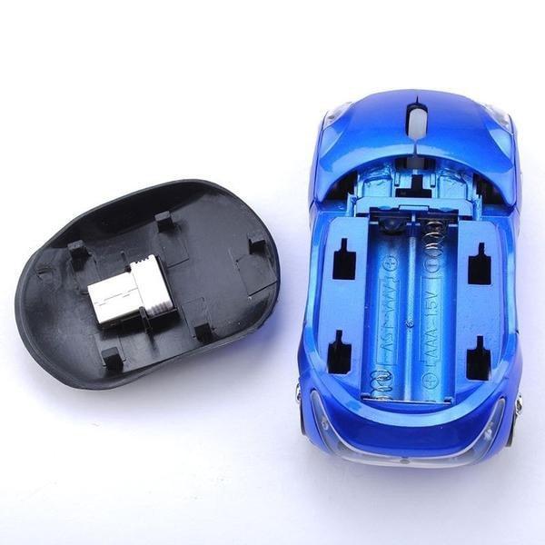 2.4GHz Wireless Car-Shaped Mouse with LED Indicator by HitMyNeed