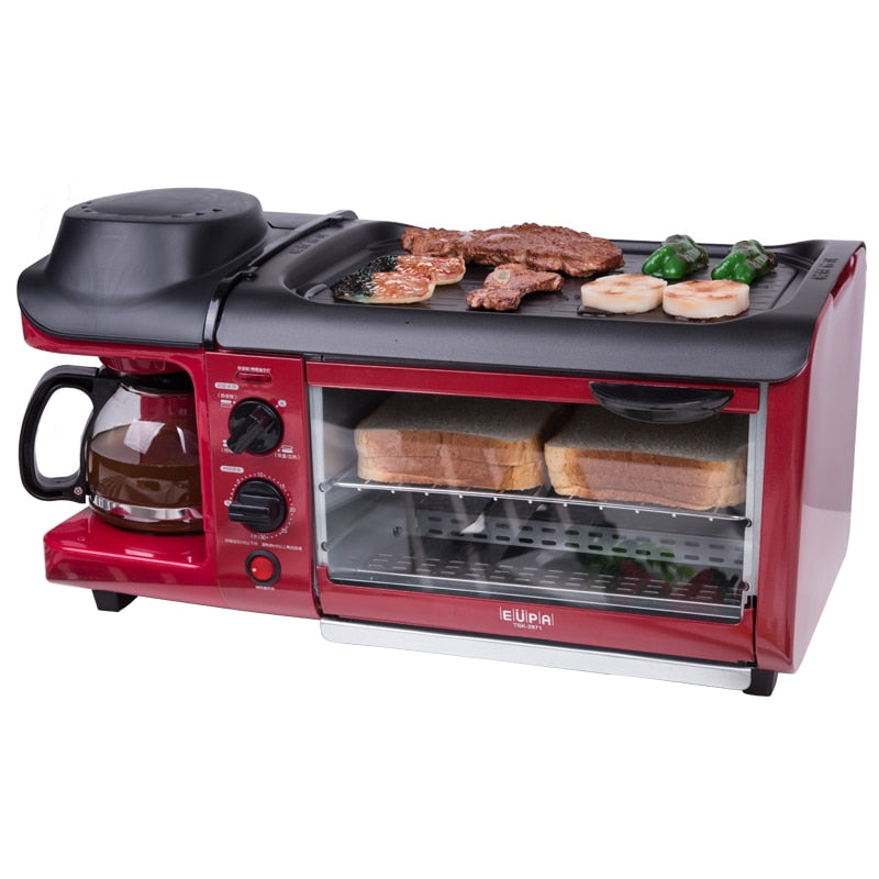 3-in-1 Portable Breakfast Maker Oven with Coffee Maker by HitMyNeed