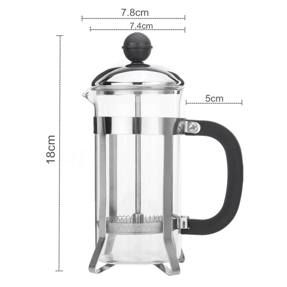 350ml Glass French Press Coffee Maker by HitMyNeed