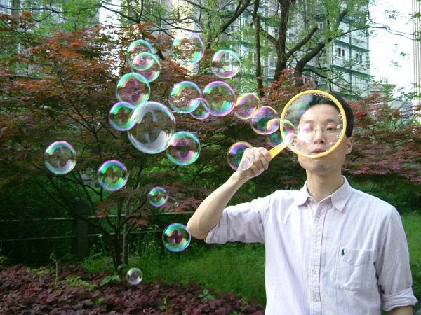 Giant Bubble Wand Plastic Toy Set