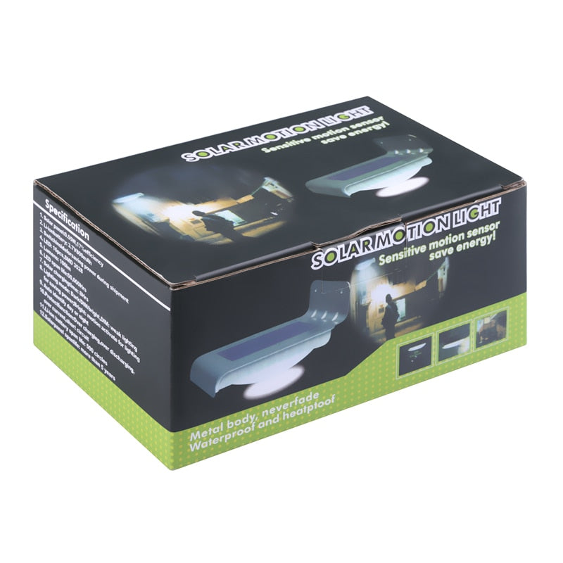 Solar Motion Sensor Wall Light Set, 2 Pack