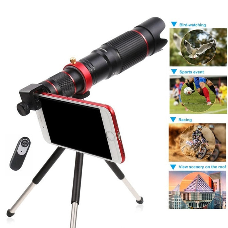 36x Smartphone Telescope Zoom Lens with Tripod by HitMyNeed