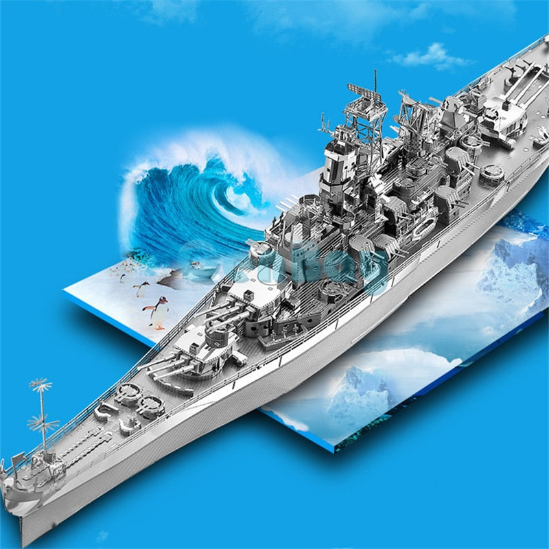 3D Metal Battleship Puzzle Model Kit by HitMyNeed