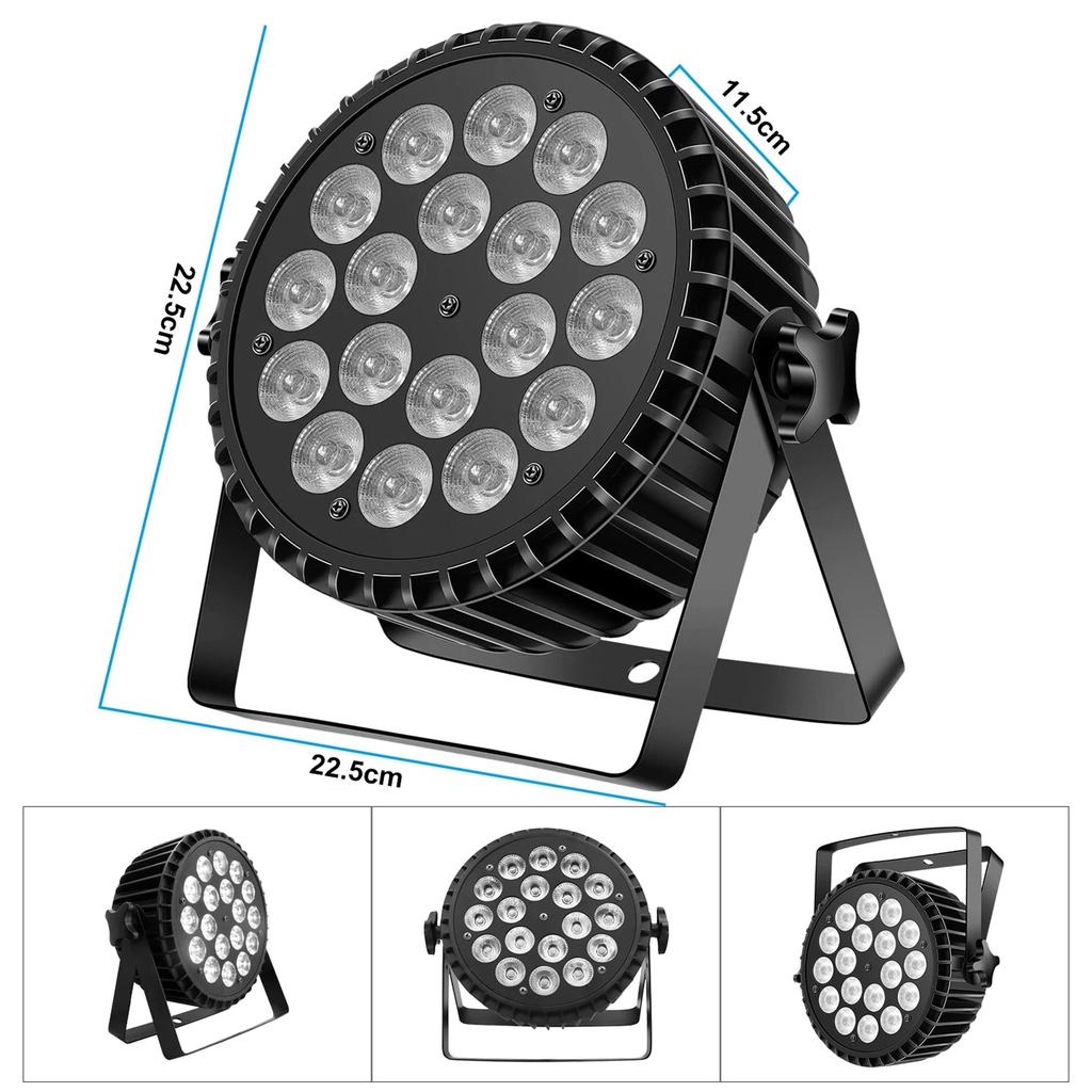4-Pack 200W RGBW LED PAR Lights with DMX Control by HitMyNeed