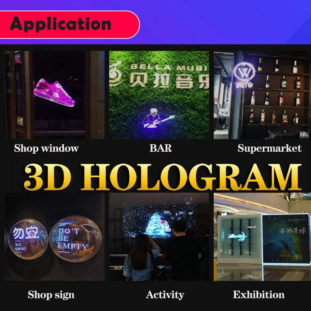 42cm WiFi 3D Hologram Fan Advertising Display by HitMyNeed