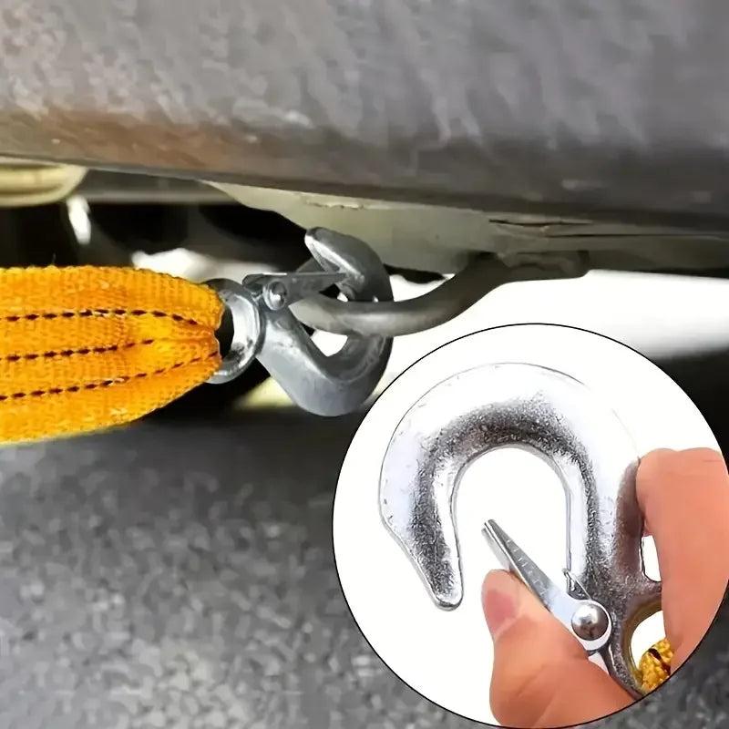 4M 5 Ton Heavy Duty Car Tow Rope with Hooks by HitMyNeed