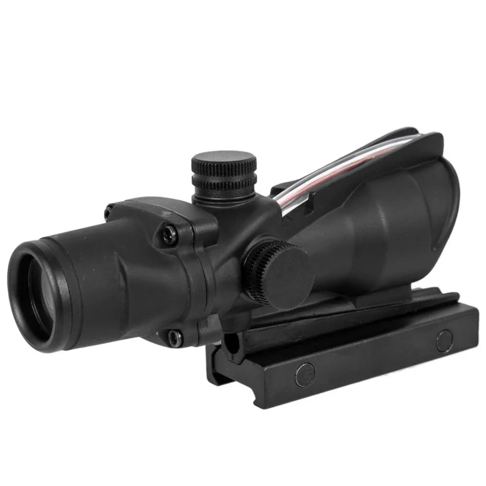 4x32 Fiber Optic Hunting Riflescope with Red/Green Dot by HitMyNeed