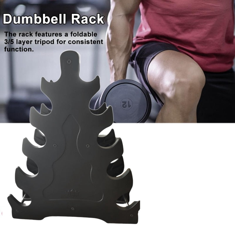 5-Tier Dumbbell Rack Holder for 10 Dumbbells by HitMyNeed