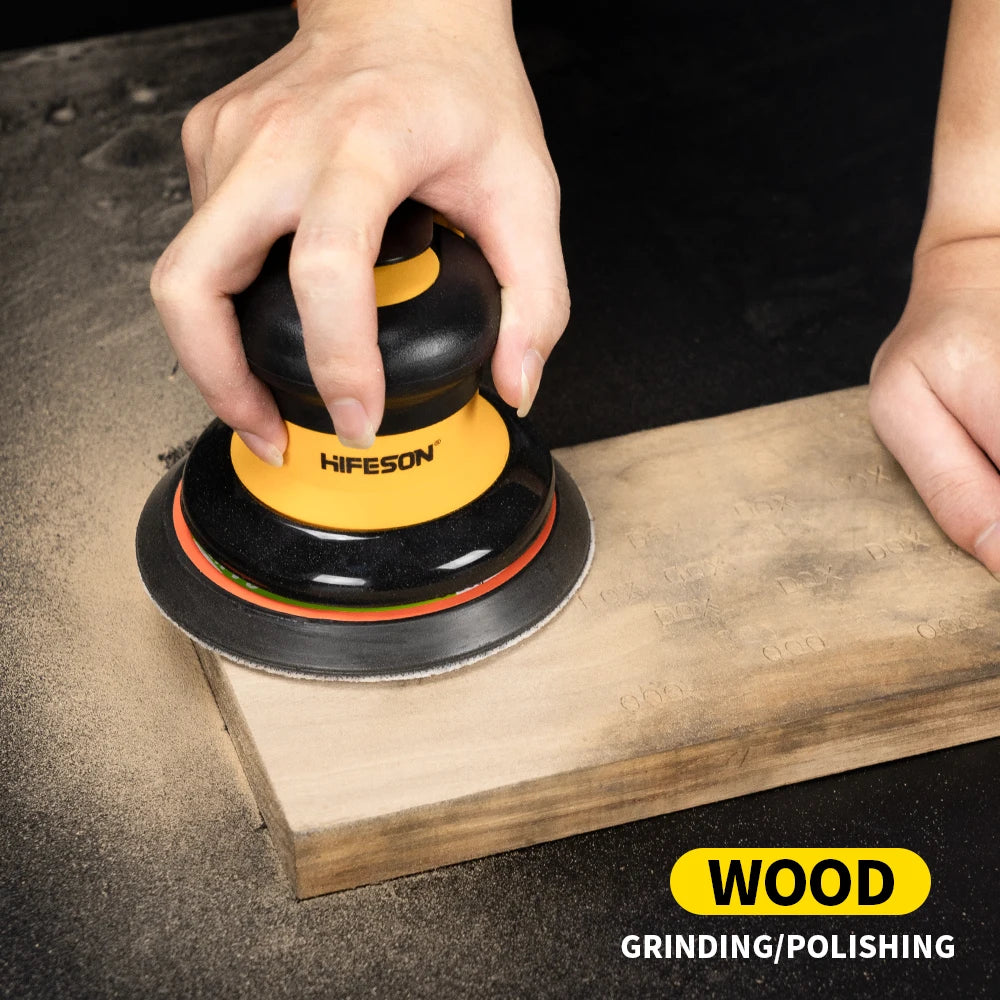5"/6" Pneumatic Orbital Sander with Dust Extraction by HitMyNeed