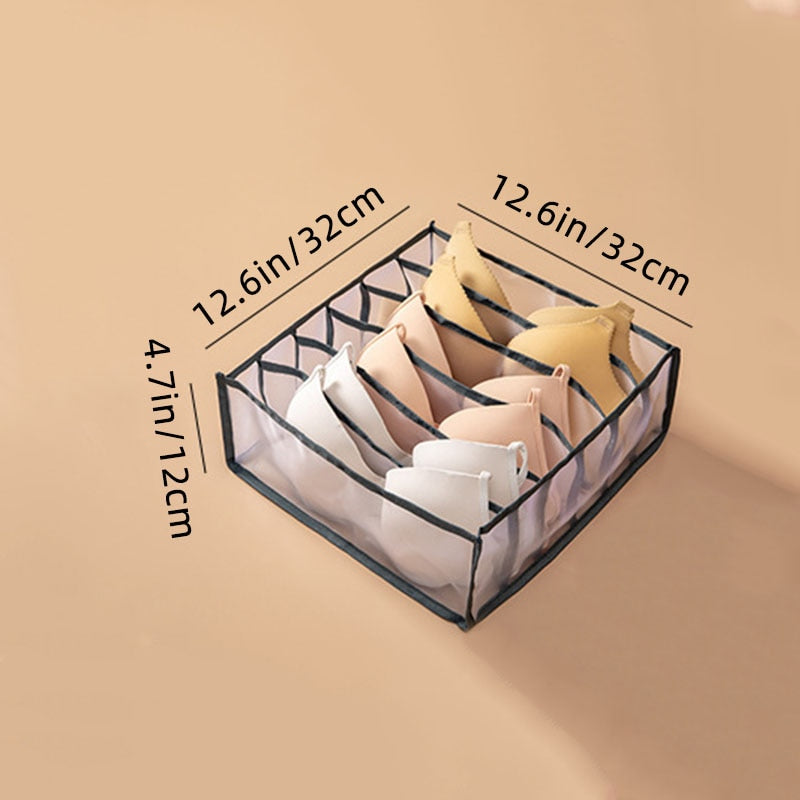 6-Grid Mesh Bra and Underwear Drawer Organizer by HitMyNeed