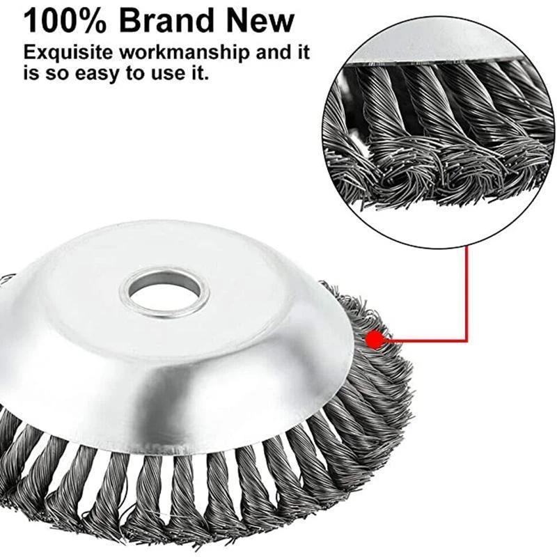 6-Inch Steel Wire Weed Brush Trimmer Head by HitMyNeed