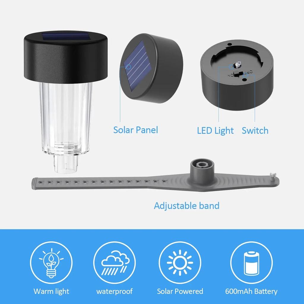 6-Pack Solar LED Pool Ground & Fence Lights by HitMyNeed