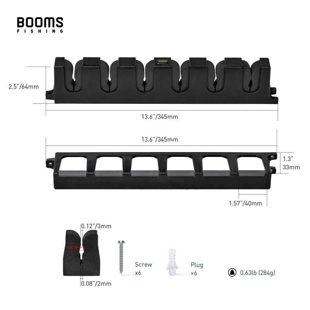 6 Slot Wall Mounted Fishing Rod Stand Organizer by HitMyNeed