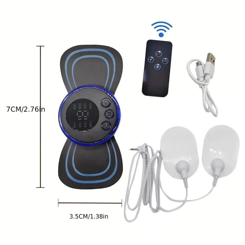 8-Mode Rechargeable EMS Neck Massager with Remote by HitMyNeed