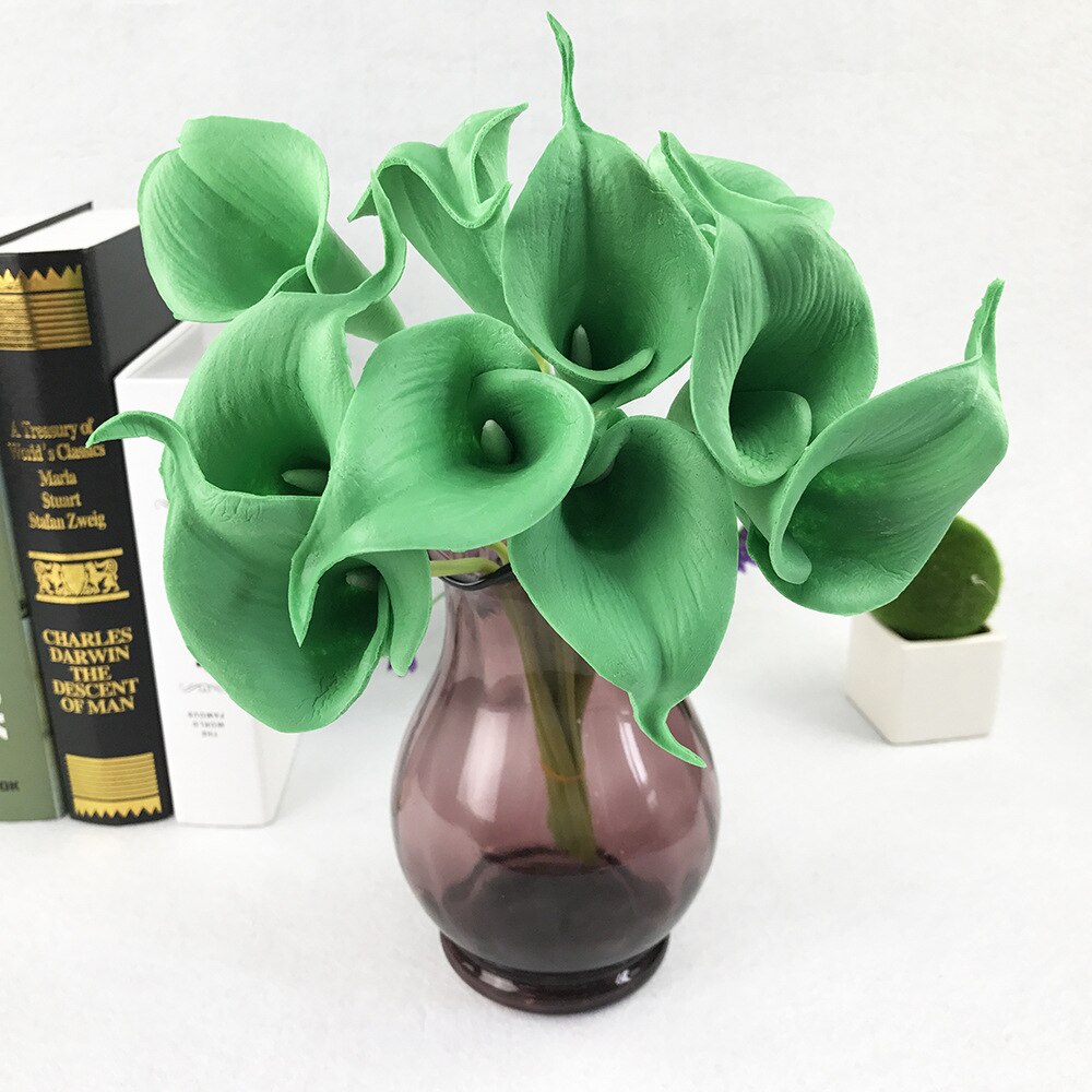 3D Artificial Calla Lily Stems, 10pcs Bouquet Set