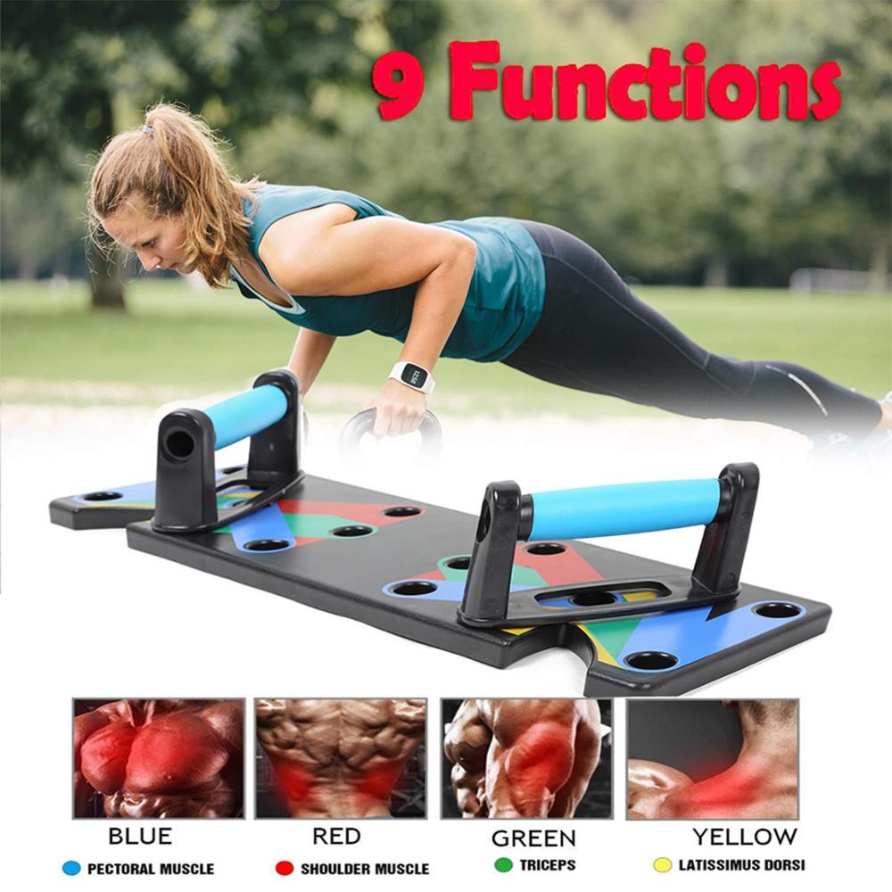 9-in-1 Color-Coded Push Up Board System by HitMyNeed