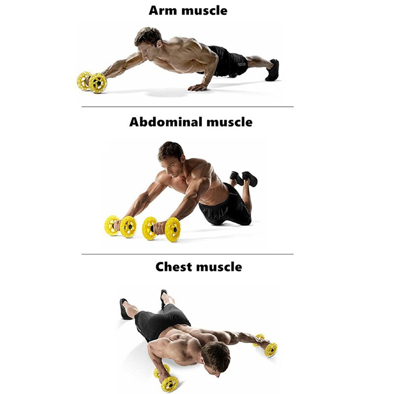 Ab Wheel Rollout Fitness Roller with Mat by HitMyNeed