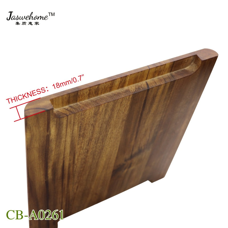 Acacia Wood Serving Board and Food Tray 30 x 25cm by HitMyNeed
