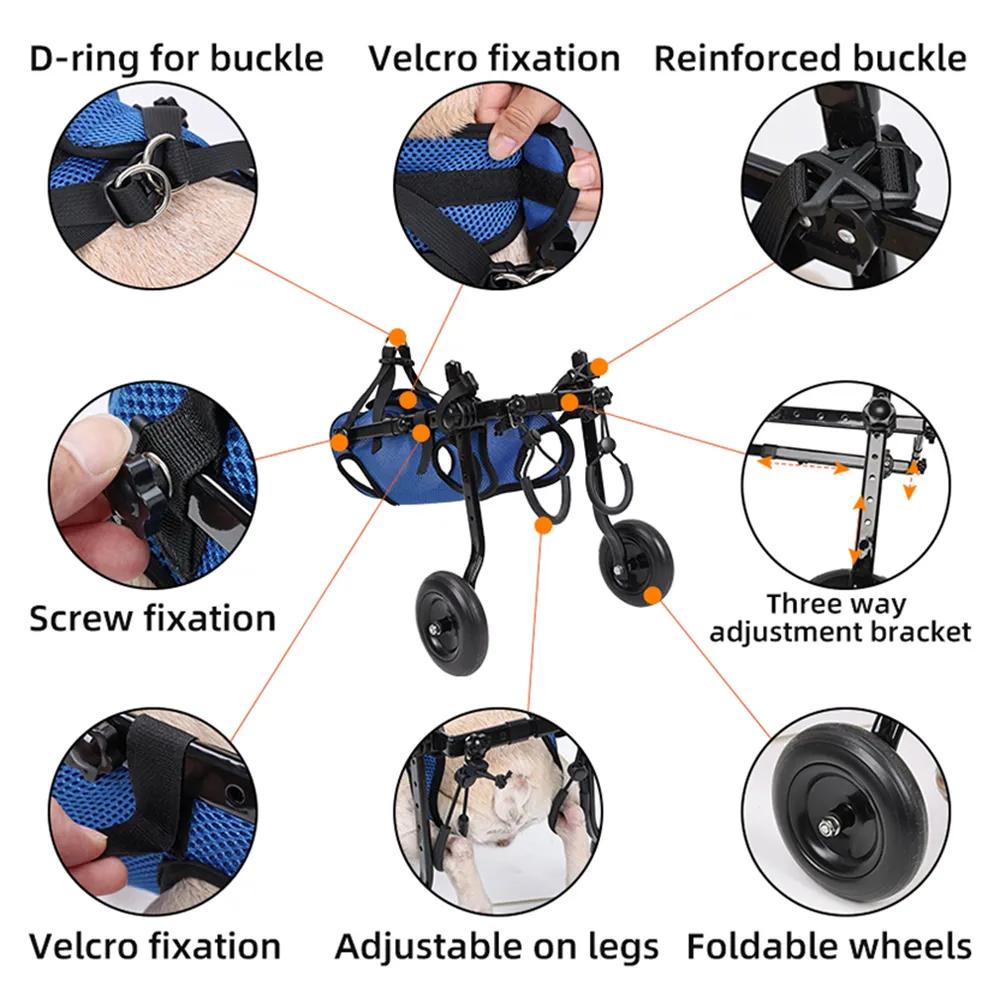 Adjustable Dog & Cat Hind Leg Wheelchair by HitMyNeed