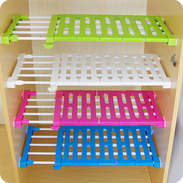 Adjustable Hanging Storage Shelf and Towel Rack by HitMyNeed