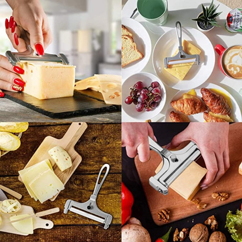 Adjustable Metal Cheese Slicer with Wire Cutter by HitMyNeed