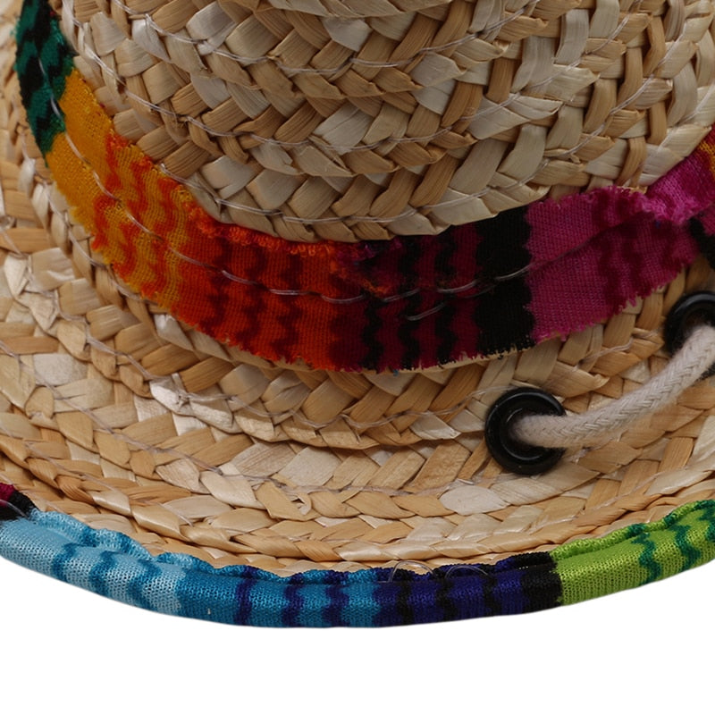 Adjustable Straw Sombrero Hat for Cats and Small Dogs by HitMyNeed