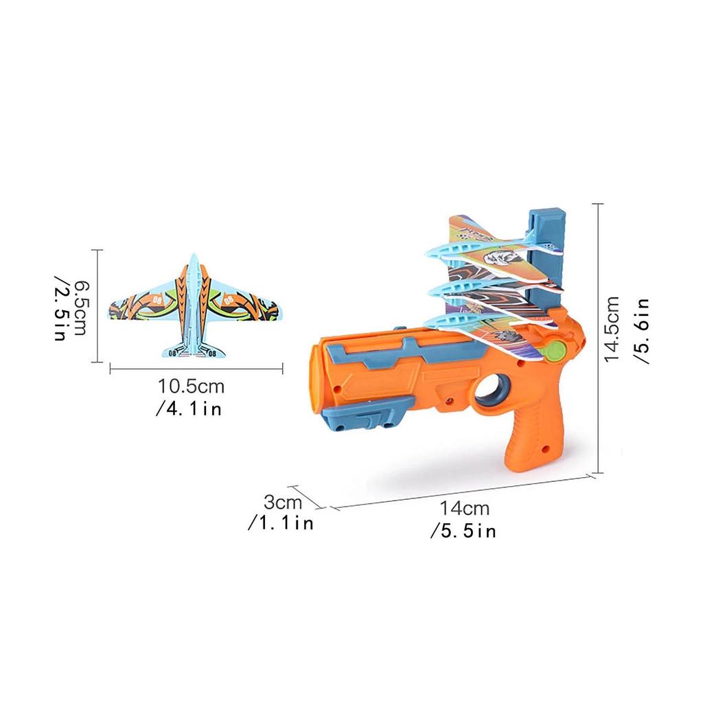 Airplane Launcher Gun with 6 Foam Planes by HitMyNeed