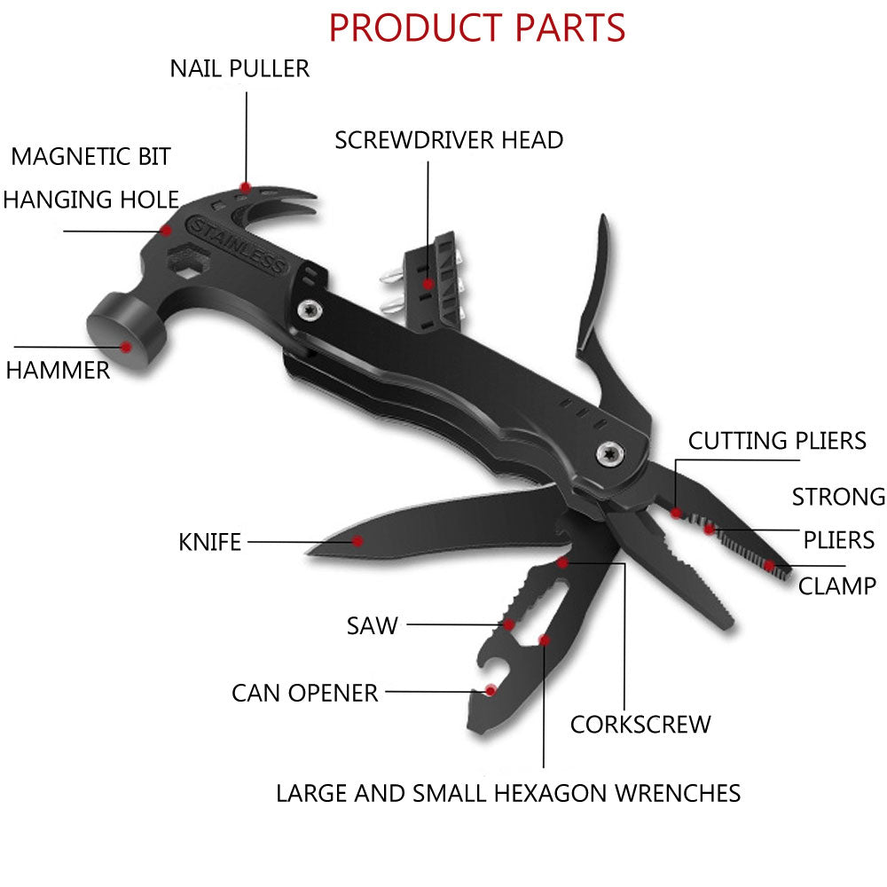 All in One Portable Multi Tool Hammer by HitMyNeed