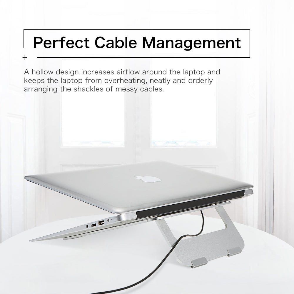 Aluminum Foldable Laptop Stand for 10-17" Devices by HitMyNeed