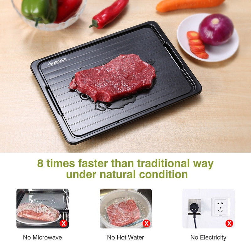 Aluminum Meat Thawing Tray with Drip Board by HitMyNeed