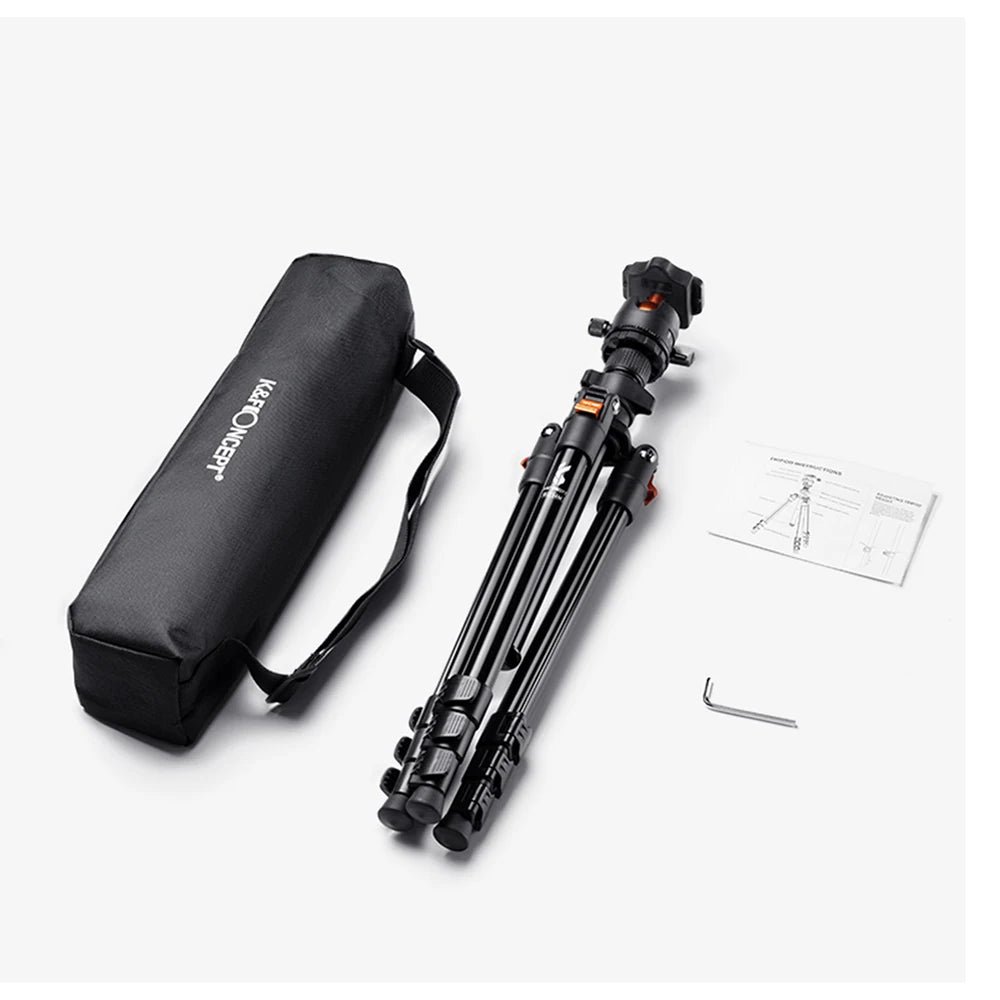 Aluminum Travel Tripod for DSLR with Low Angle Setup by HitMyNeed