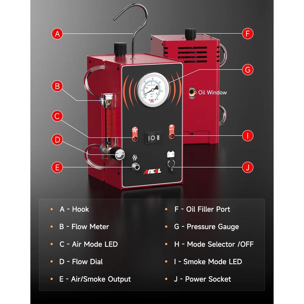 ANCEL S300 EVAP Smoke Leak Detector Diagnostic Tool by HitMyNeed