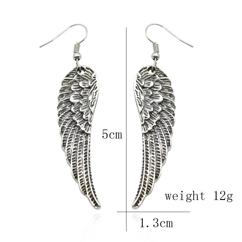 Angel Wings Drop Earrings for Women by HitMyNeed